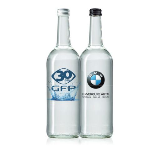 Glazen fles 750 ml met water - Afbeelding 1